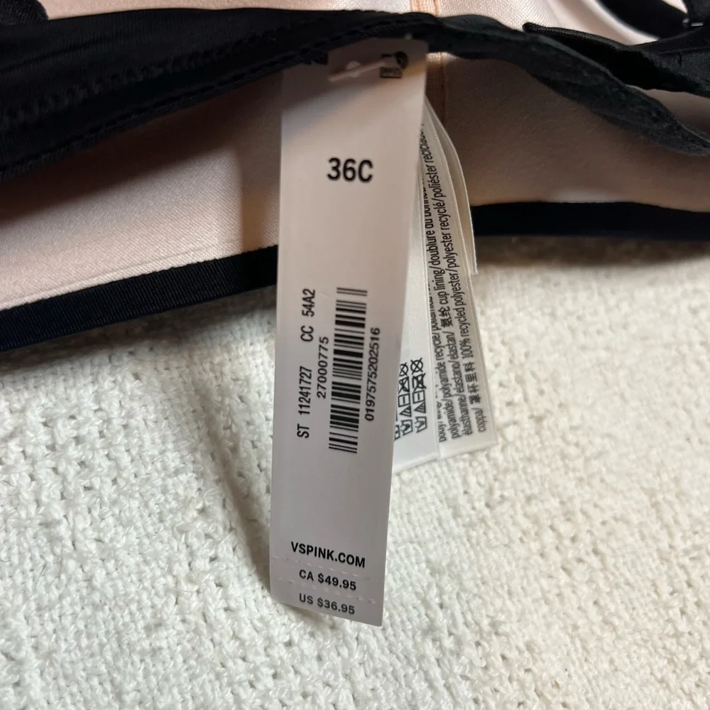 Women's Black Bra - Picture 3 of 3